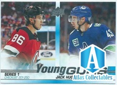 2019-20 Upper Deck Series 1 Young Guns Checklist #250 - Jack & Quinn Hughes